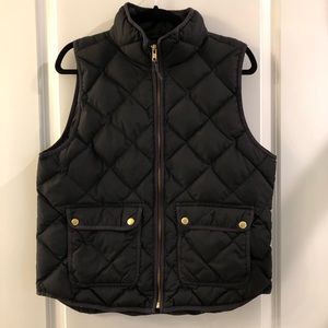 Black J.Crew Down Puffer Vest (Size L)